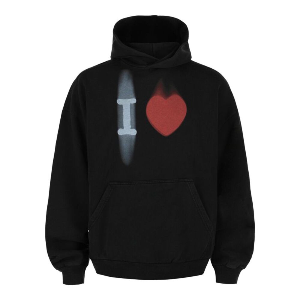 Balenciaga "I Love " Graphic Hoodie Multi Mens